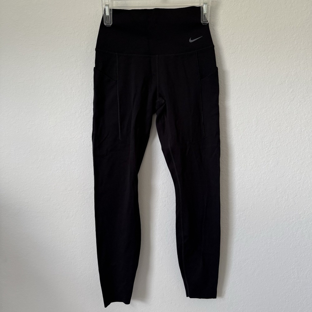 Nike Universa Women's S Black Ankle Leggings High Rise Elastic Waist Dri Fit